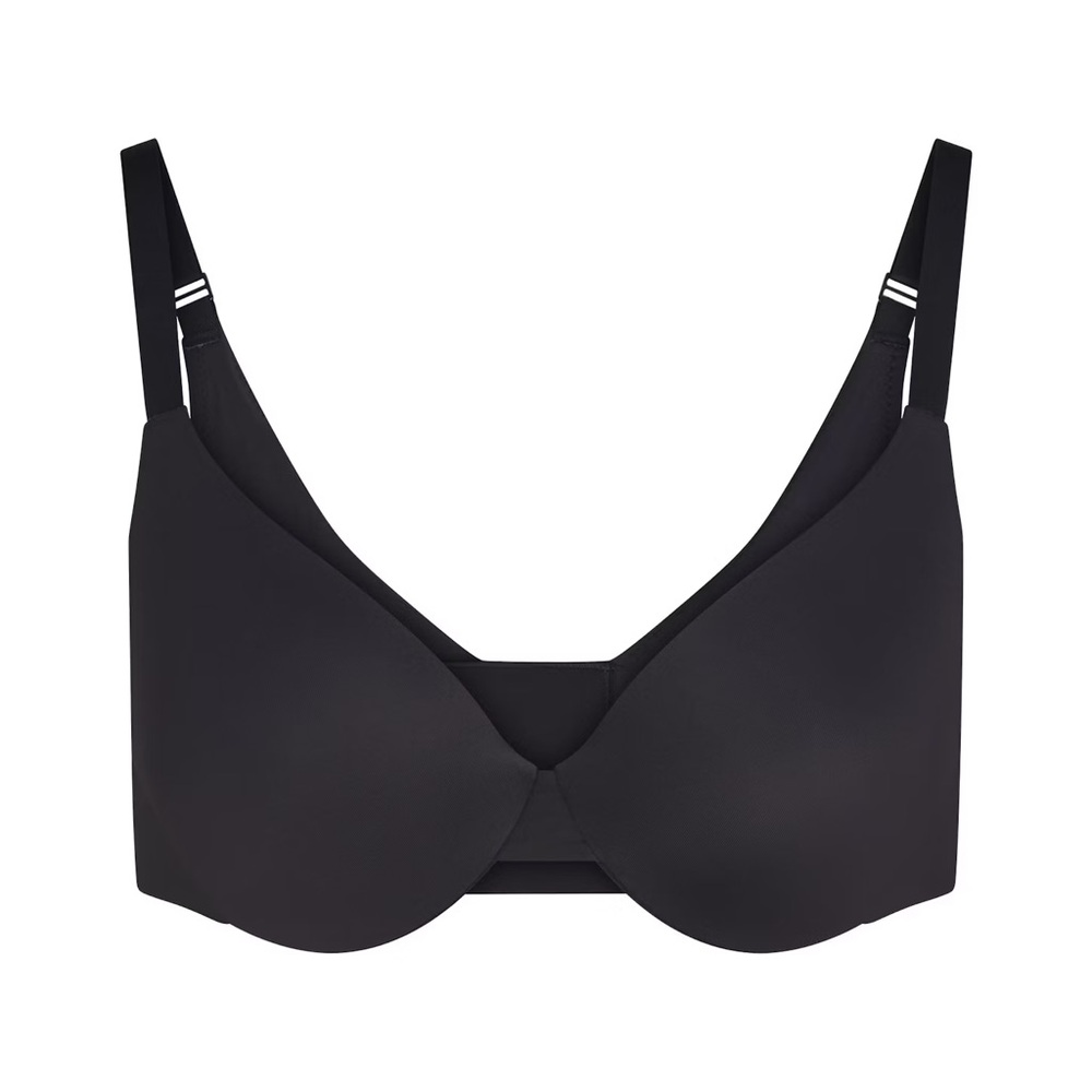 New - SKIMS Smoothing Intimates Full Coverage Lightly Lined Bra in Onyx - Picture 6 of 7